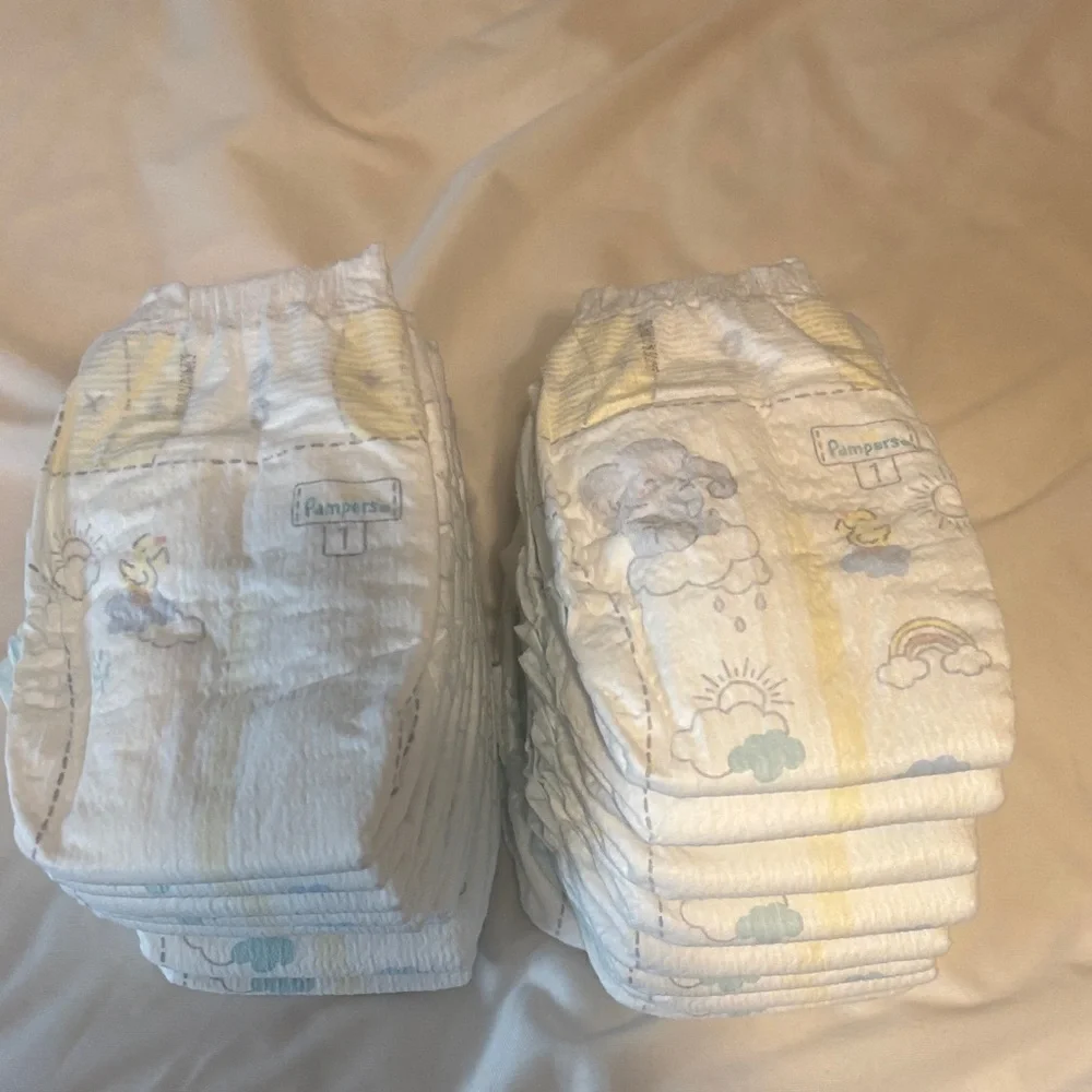Soft Diaper Covers - White and Yellow